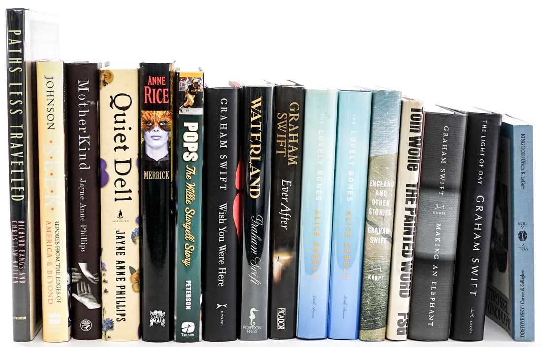 FIRST EDITIONS (Unsigned) 16 Books: For shipping purposes the lot measures 17 x 13 x 7 inches. Signed (Autographed) book/s and other material not including an LOA or COA offer no warranty. All book/s are sold as-is, without guarantee