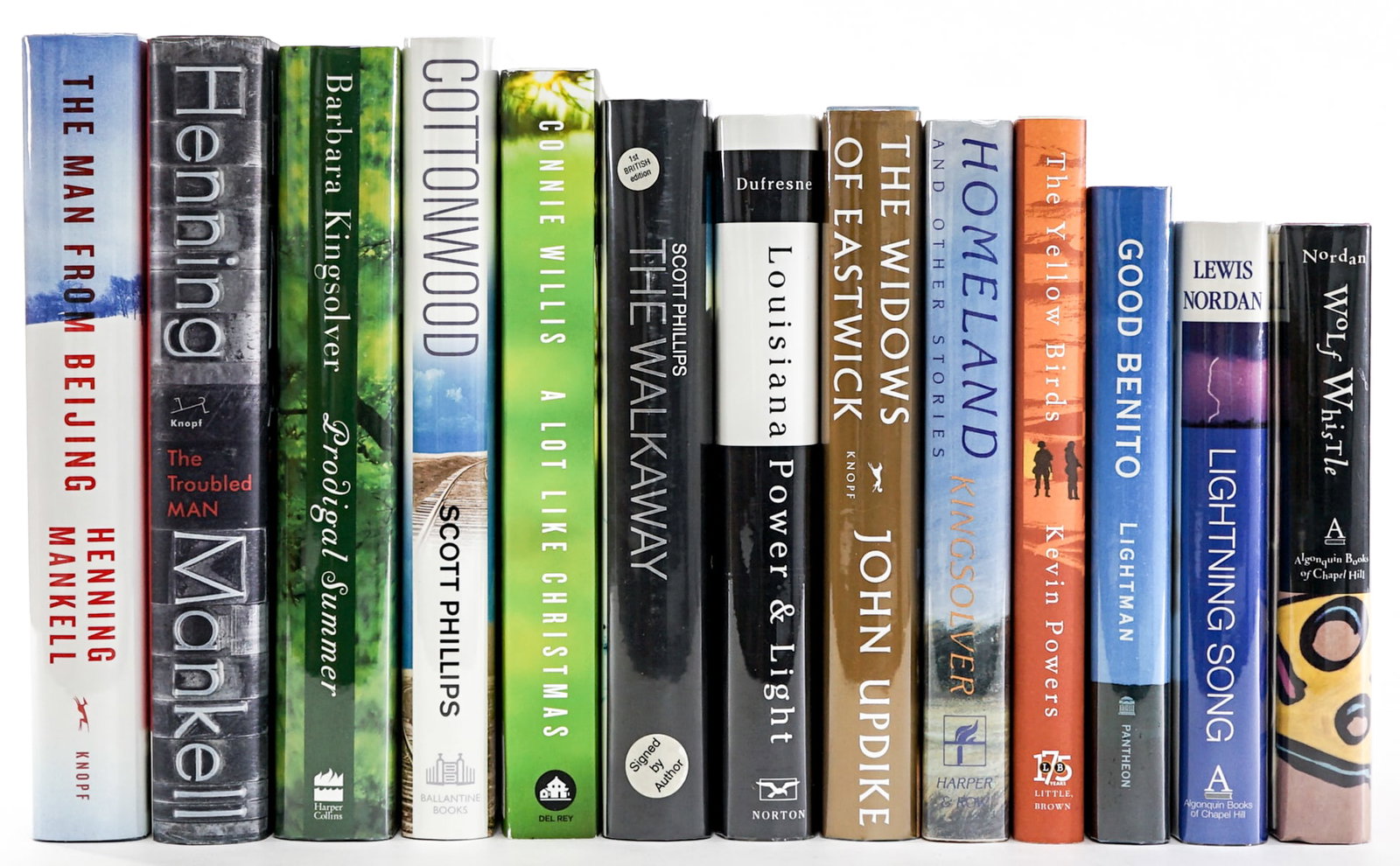 Author SIGNED First Editions (12): Author SIGNED First Editions. All are author signed, none are inscribed nor personalized. Books are in EX+/NM condition (Like-New). These books are from an odor free and smoke-free home. Book lot