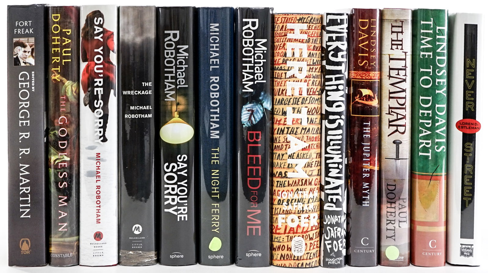 Author SIGNED First Editions (13): Author SIGNED First Editions. All are author signed, none are inscribed nor personalized. Books are in EX+/NM condition (Like-New). These books are from an odor free and smoke-free home. Book lot