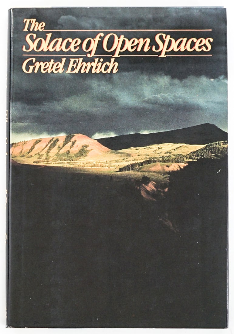 The Solace of Open Spaces - Gretel Ehrlich SIGNED: The Solace of Open Spaces by Gretel Ehrlich signed on title page. Viking 1985 RARE 1st 1st with unclipped dust jacket. 131 pp. Two-tone covers. Book lot measures 8.5 in. H x 6.75 in. W x .75 in. D for