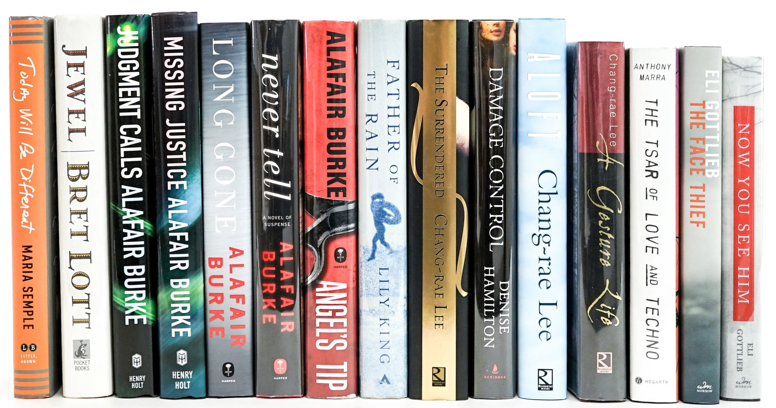 Author SIGNED First Editions (15): Author SIGNED First Editions. All are author signed, none are inscribed nor personalized. Books are in EX+/NM condition (Like-New). These books are from an odor free and smoke-free home. Book lot meas