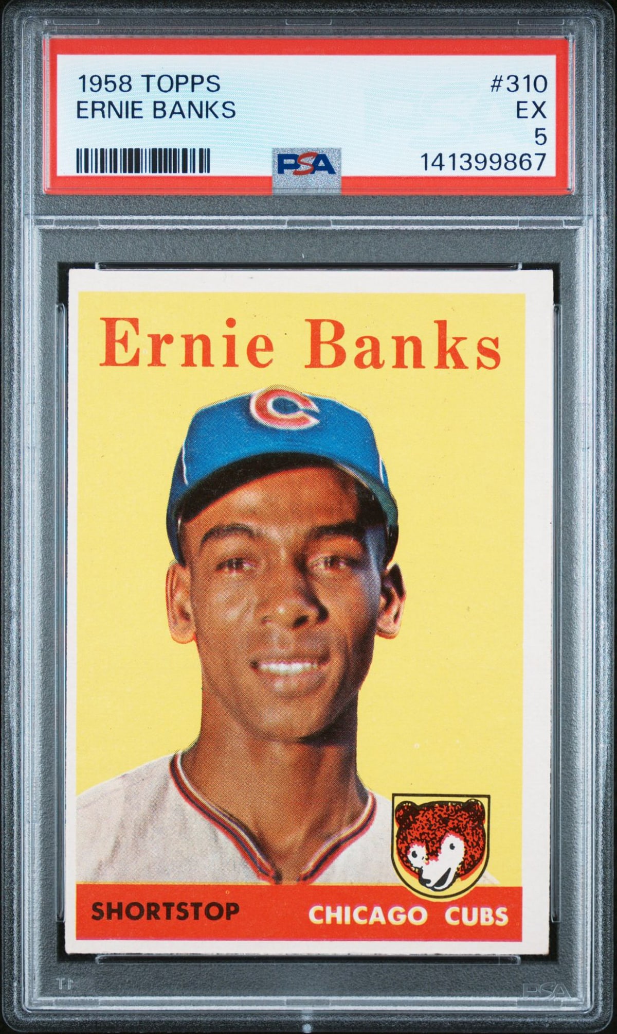 Ernie Banks 1958 Topps #310 PSA EX 5 (1 of 2)