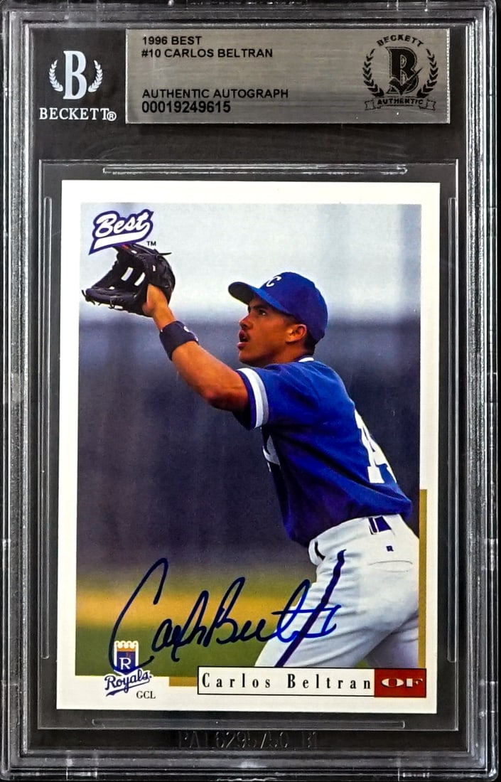 Carlos Beltran On Card SIGNED 1996 Best #10 (1 of 2)