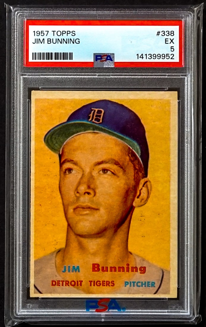 Jim Bunning 1957 Topps #338 PSA 5 (1 of 2)