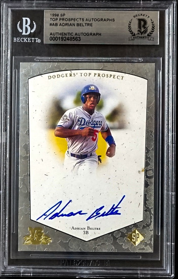 Adrian Beltre On Card SIGNED 1998 Top Prospects (1 of 2)