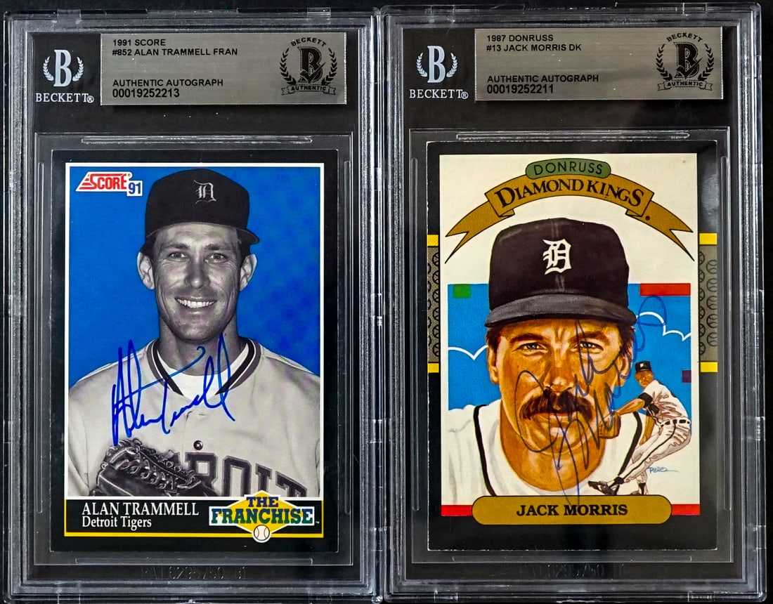 Jack Morris & Alan Trammell On Card SIGNED (2) (1 of 5)