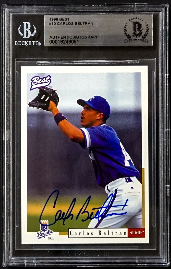 Carlos Beltran On Card SIGNED 1996 Best #10 (1 of 2)