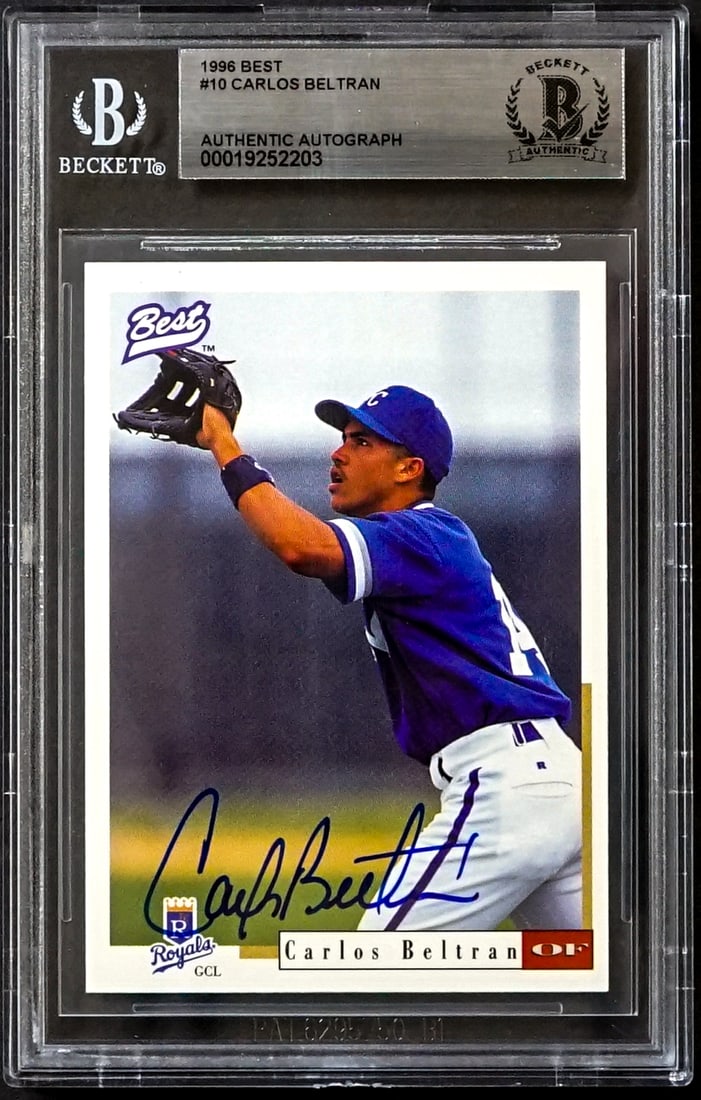 Carlos Beltran On Card SIGNED 1996 Best #10 (1 of 2)