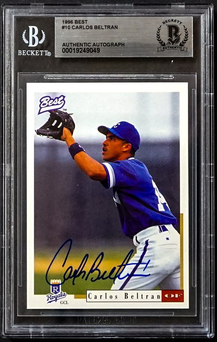 Carlos Beltran On Card SIGNED 1996 Best #10 (1 of 2)