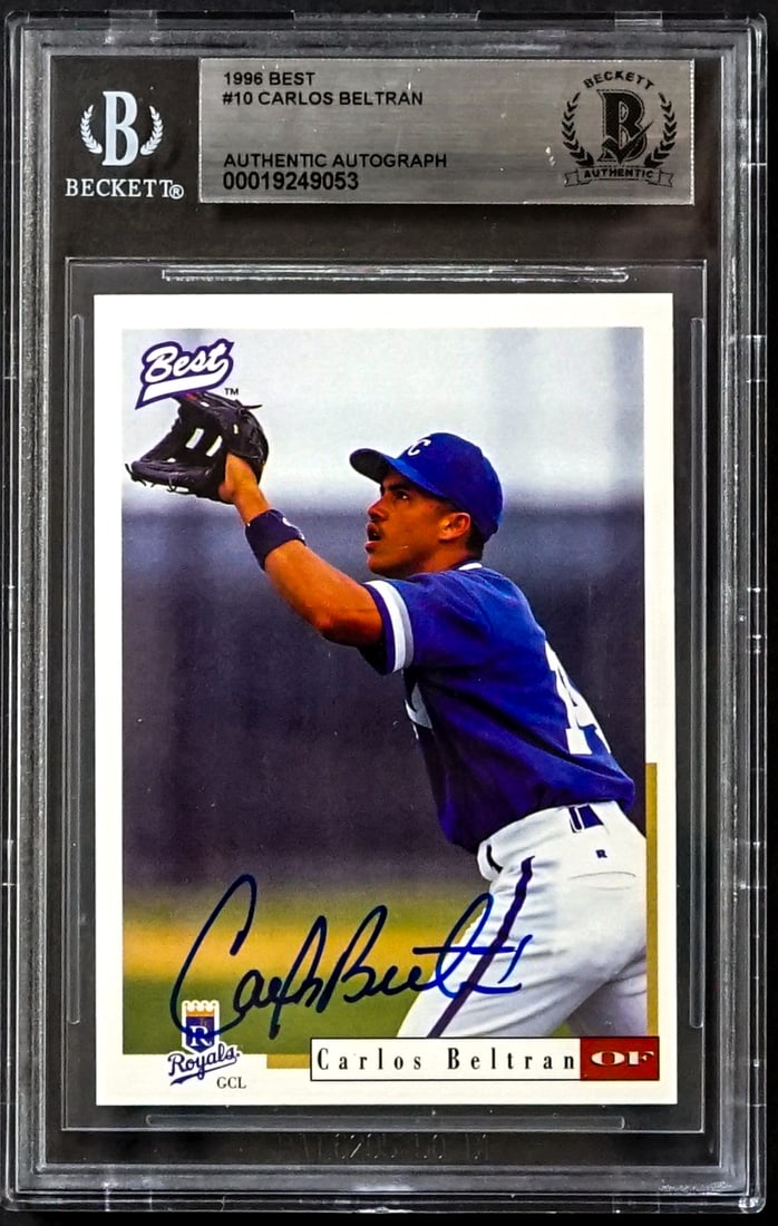 Carlos Beltran On Card SIGNED 1996 Best #10 (1 of 2)