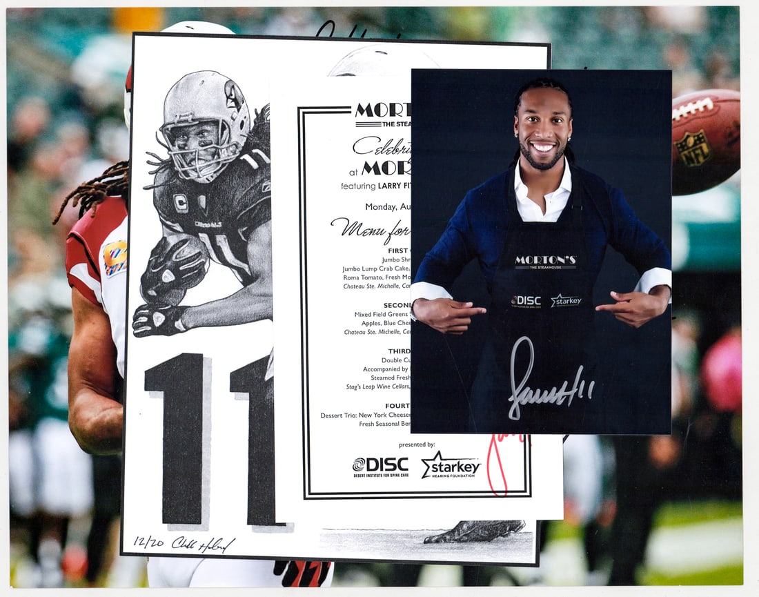 Larry Fitzgerald SIGNED Items & (1) Print (1 of 9)