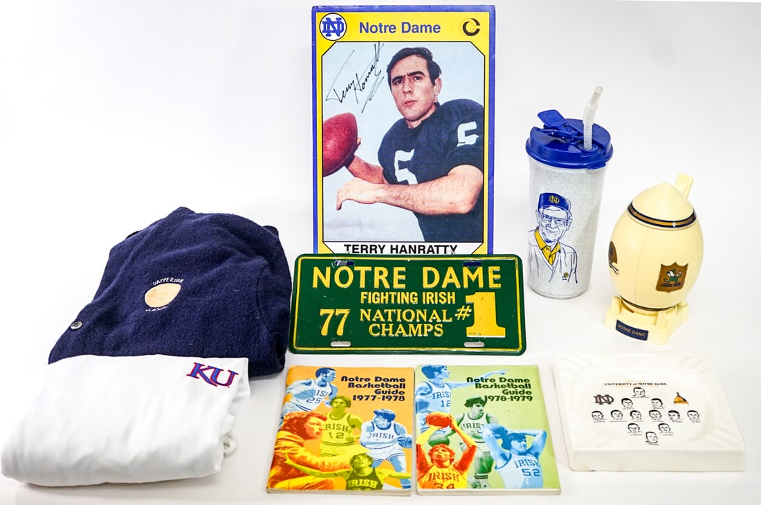 Notre Dame Football & Basketball Memorabilia (1 of 6)