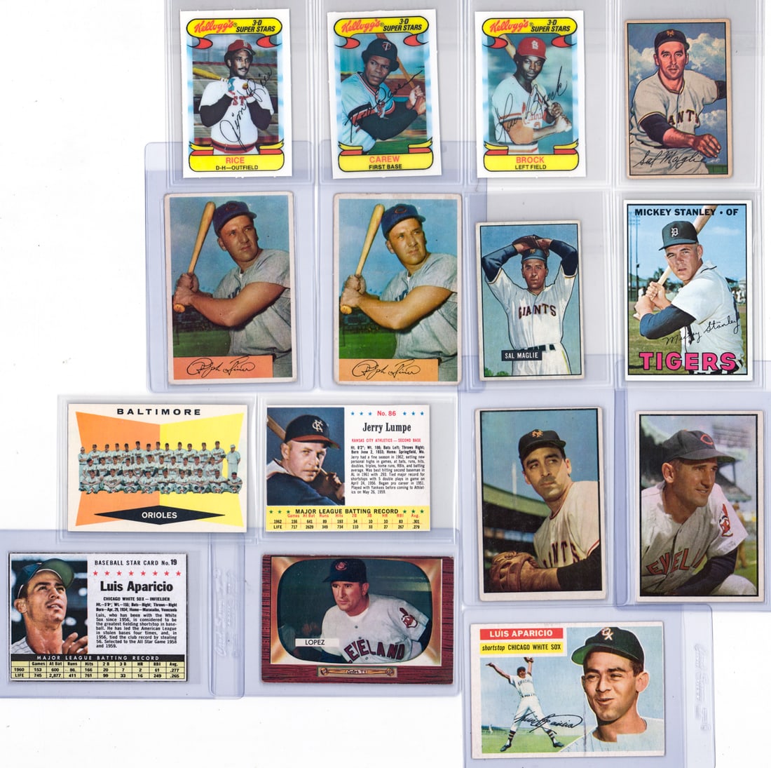 Bowman, Sal Maglie, other Vintage BB Cards (15): Mixed condition. Measures 4 x 3 x 1 inches for shipping purposes. However, the condition report is provided as an opinion only and in no way is a guarantee nor warranty if card or cards are submitted 