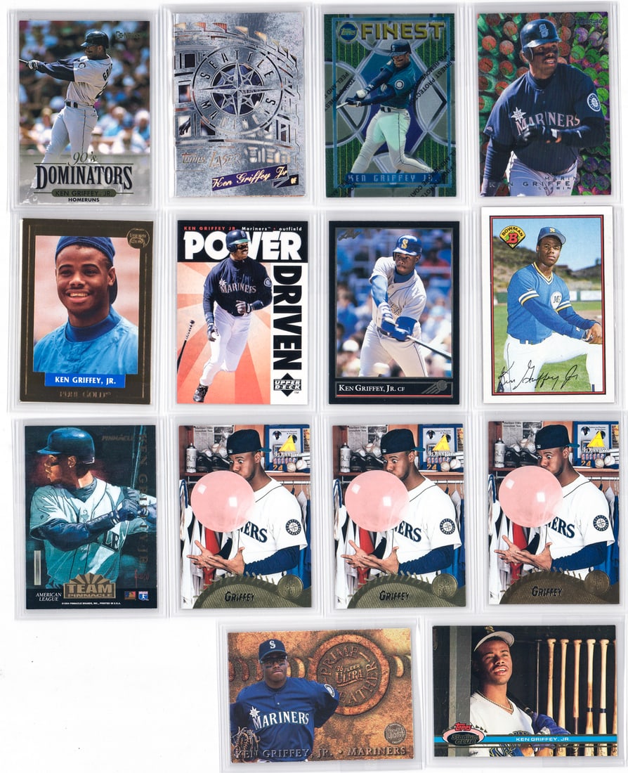 Ken Griffey, Jr. Baseball Cards (14) (1 of 2)