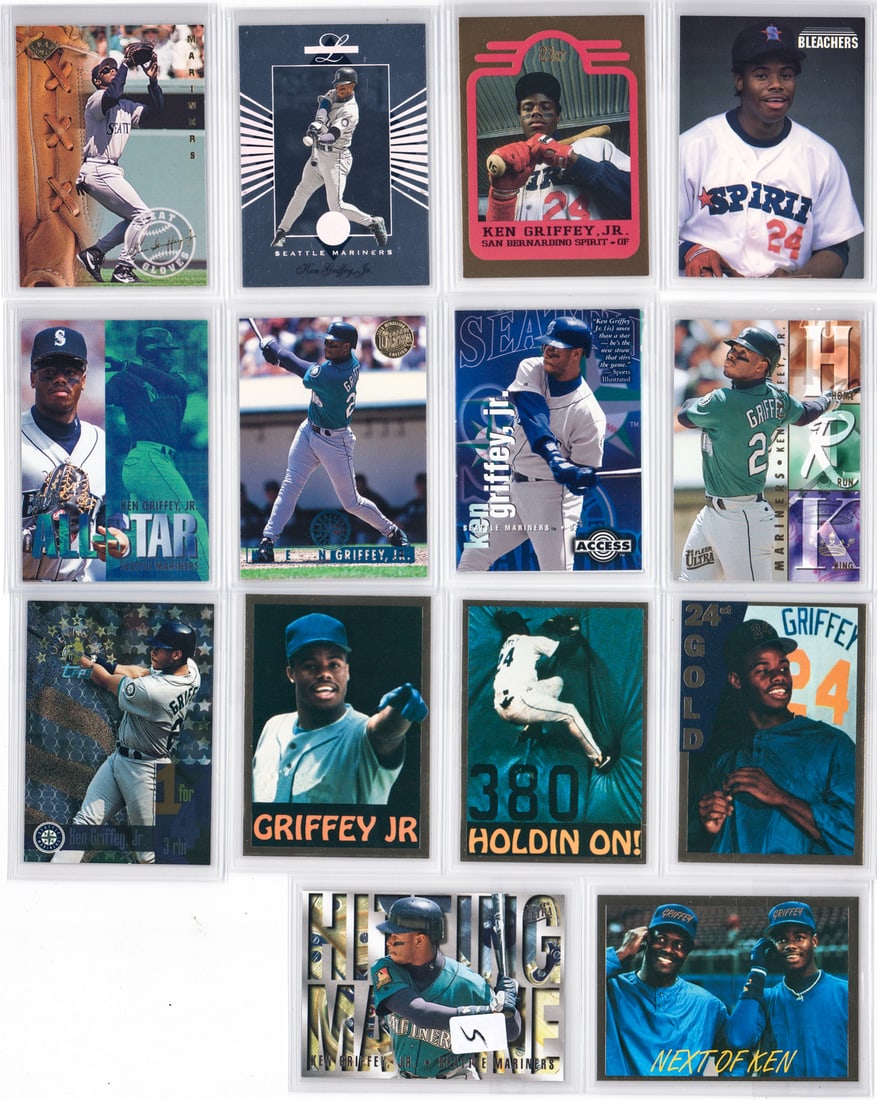 Ken Griffey, Jr. Baseball Cards (14) (1 of 2)