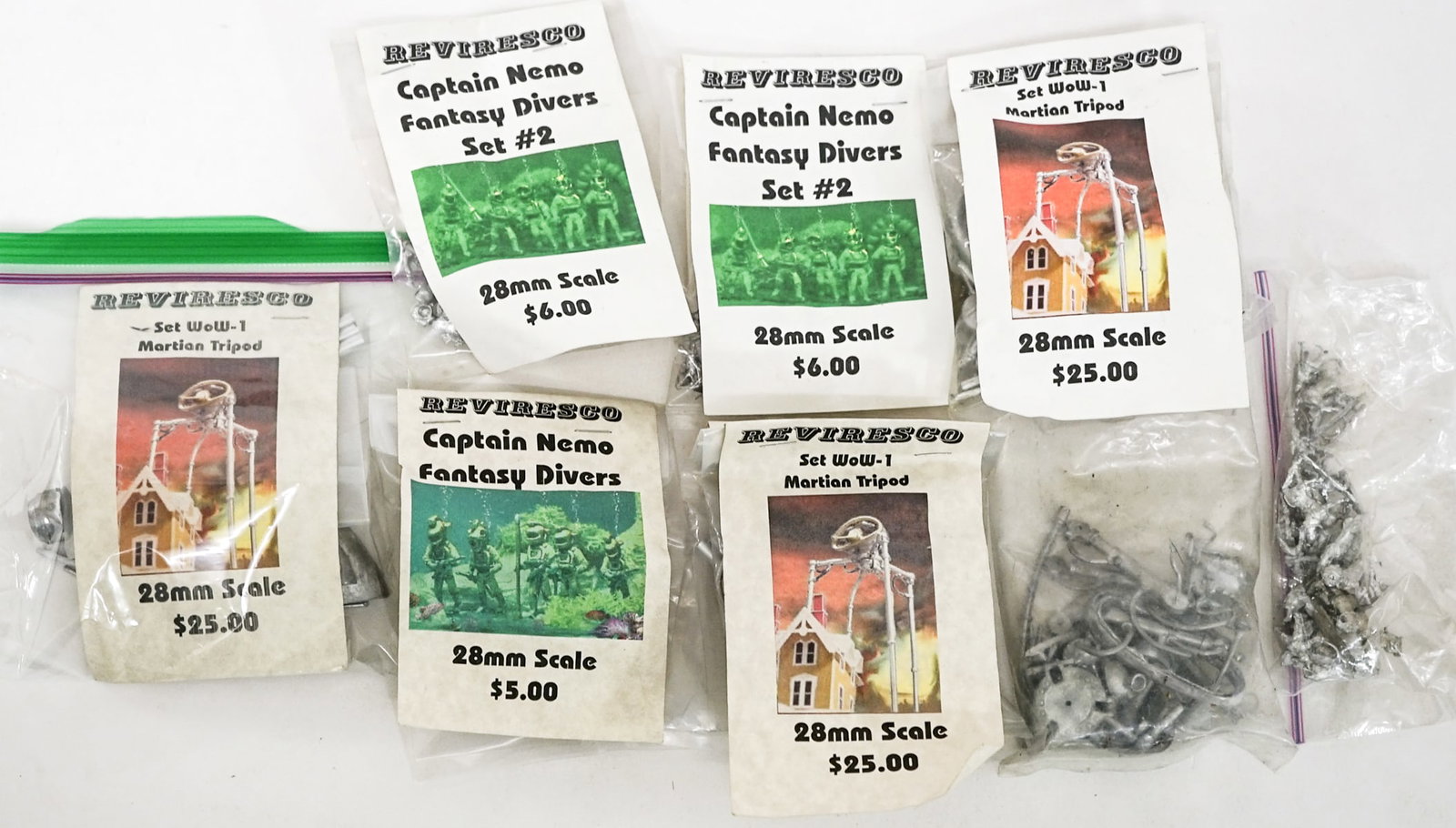 Reviresco Miniatures: Lot measures 10 x 8 x 10 in. for shipping purposes. The absence of a condition report does not imply that the lot is in perfect condition or completely free from wear and tear, imperfections, or the c