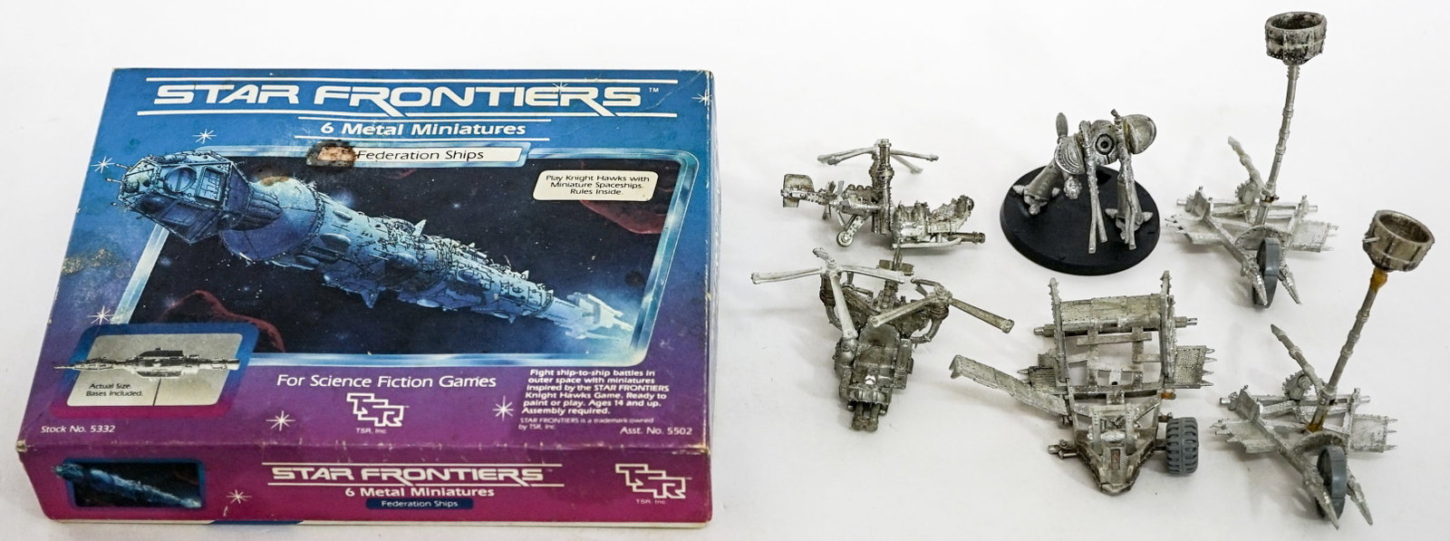Metal Miniatures (Unpainted): Lot measures 8 x 8 x 10 in. for shipping purposes. The absence of a condition report does not imply that the lot is in perfect condition or completely free from wear and tear, imperfections, or the co