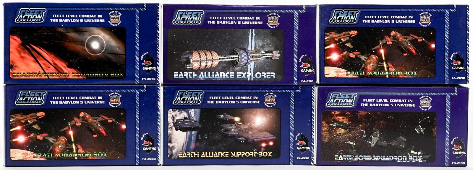 (6) Babylon Wars Fleet Action MIB New In Package: Lot measures 17 x 13 x 11 in. for shipping purposes. The absence of a condition report does not imply that the lot is in perfect condition or completely free from wear and tear, imperfections, or the 