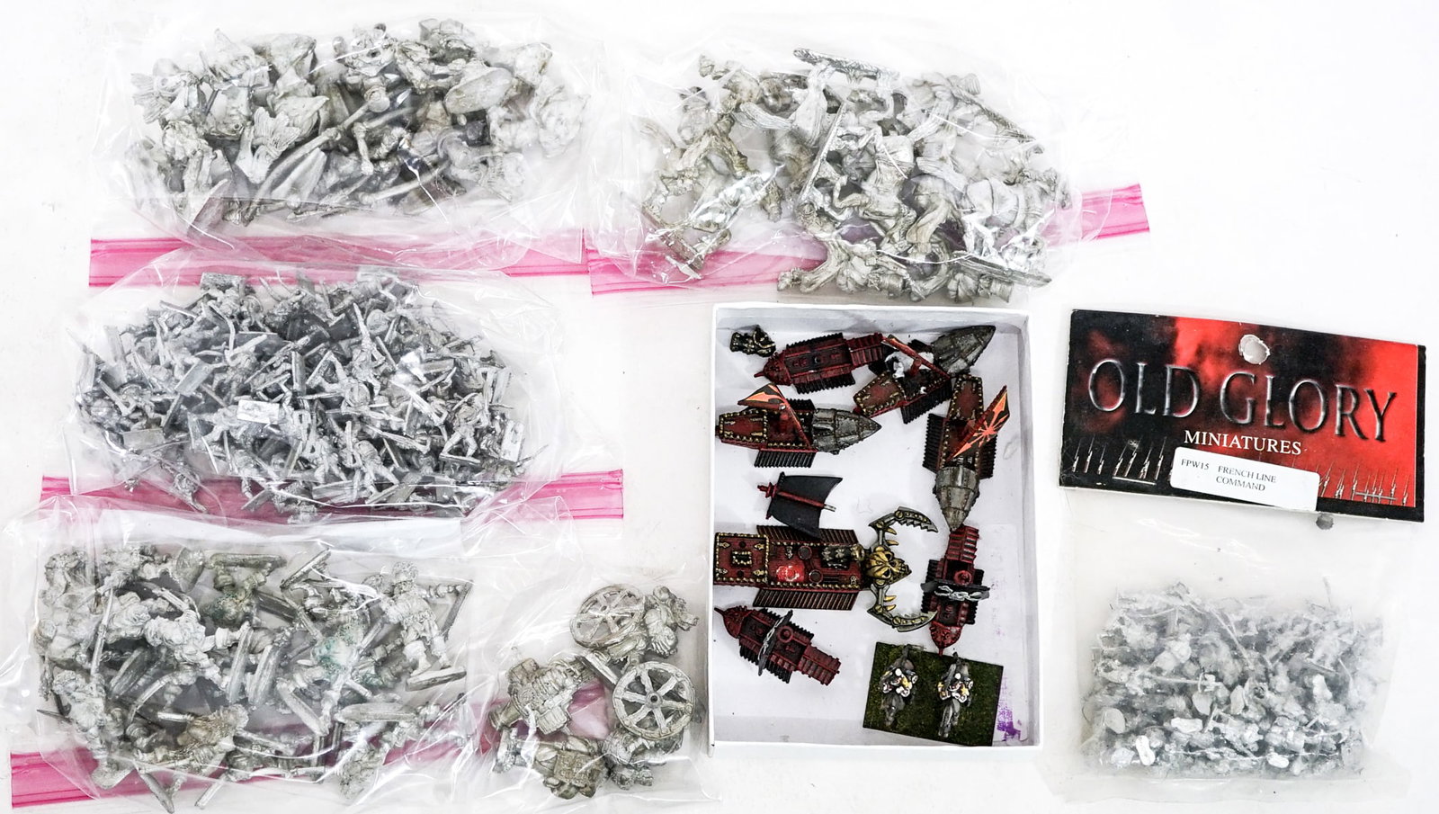 Group of Wargames Miniatures: Lot measures 8 x 10 x 8 in. for shipping purposes. The absence of a condition report does not imply that the lot is in perfect condition or completely free from wear and tear, imperfections, or the co