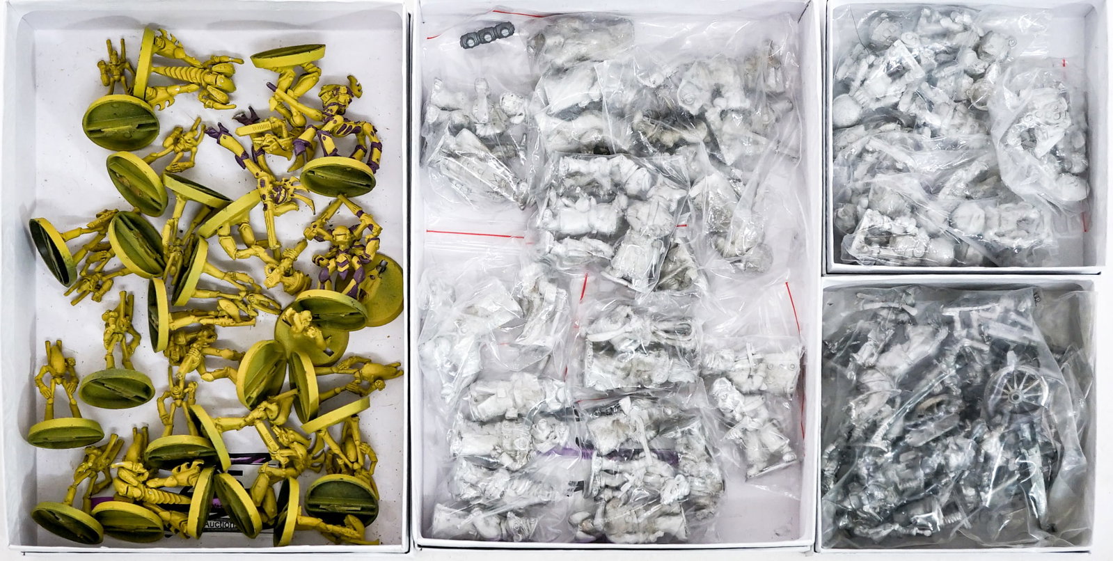 Group of Wargames Miniatures: Lot measures 8 x 10 x 8 in. for shipping purposes. The absence of a condition report does not imply that the lot is in perfect condition or completely free from wear and tear, imperfections, or the co