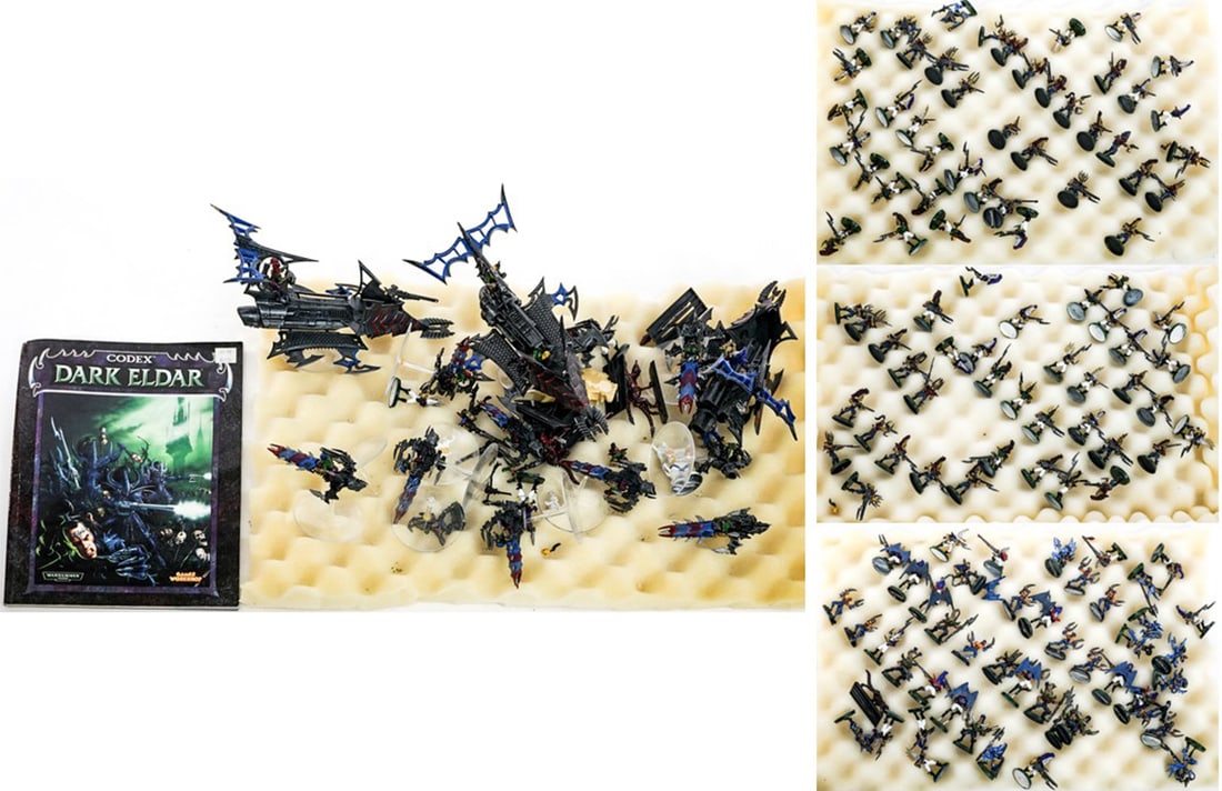 Game Works, Wargames Large Tote Miniatures: Lot measures 24 x 18 x 12 in. for shipping purposes. The absence of a condition report does not imply that the lot is in perfect condition or completely free from wear and tear, imperfections, or the