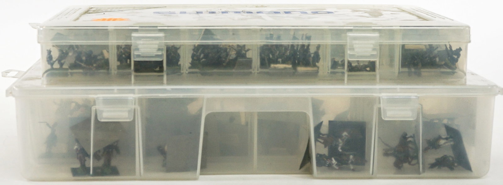 (2) Totes of Wargames Miniatures: Lot measures 10 x 17 x 8 in. for shipping purposes. The absence of a condition report does not imply that the lot is in perfect condition or completely free from wear and tear, imperfections, or the