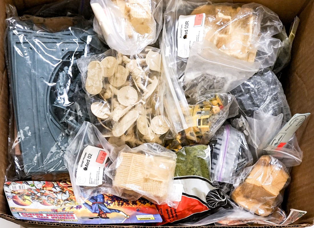 A Group of Wargames Miniatures: Lot measures 10 x 8 x 10 in. for shipping purposes. The absence of a condition report does not imply that the lot is in perfect condition or completely free from wear and tear, imperfections, or the c