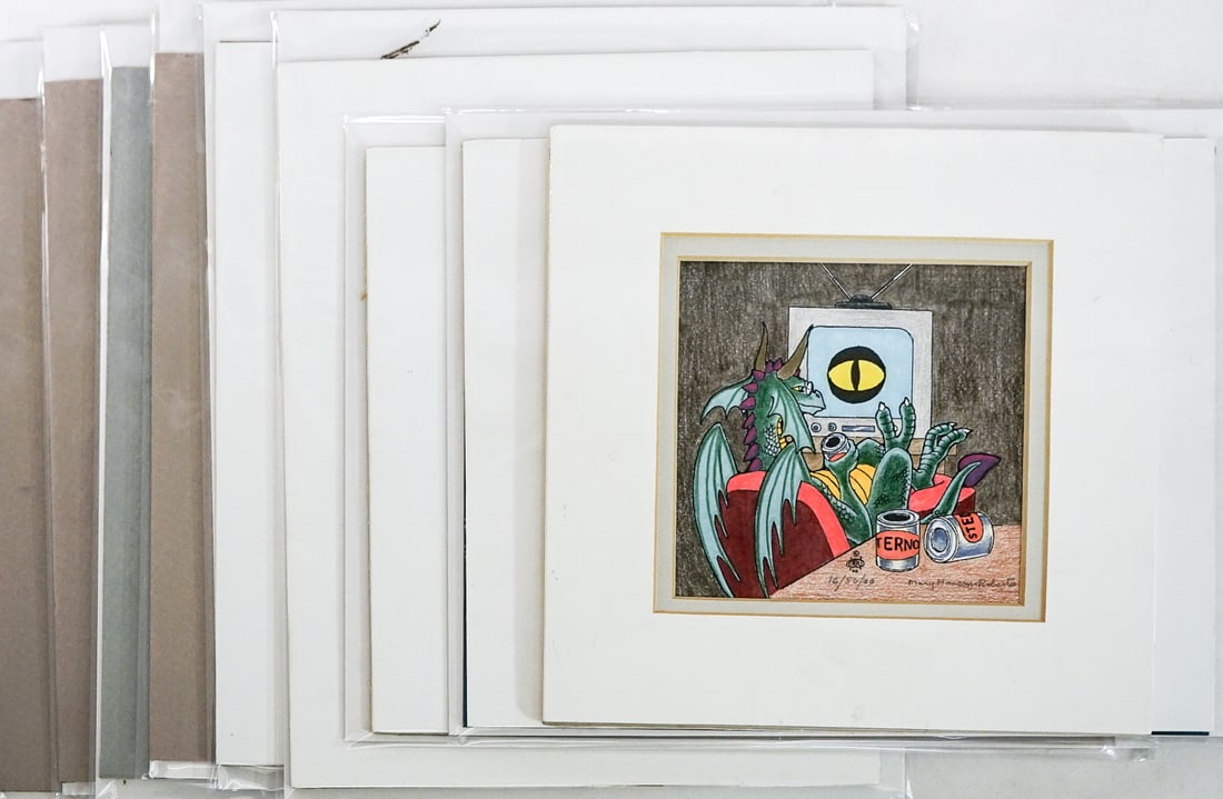 Mary Hanson Roberts Signed & Numbered Prints (9): Lot measures 12 x 10 x 2 in. for shipping purposes. The absence of a condition report does not imply that the lot is in perfect condition or completely free from wear and tear, imperfections, or the