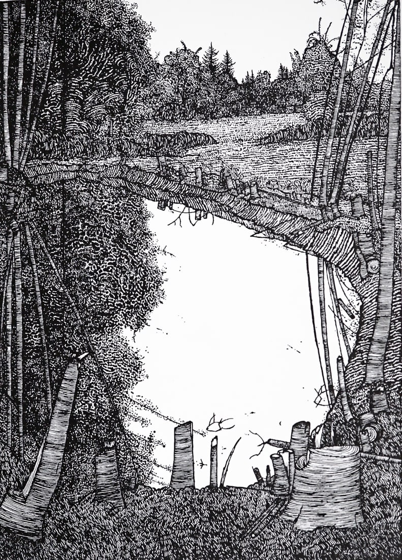 Art Hansen SIGNED A.P. Engraving [The Pond 1979] (1 of 4)