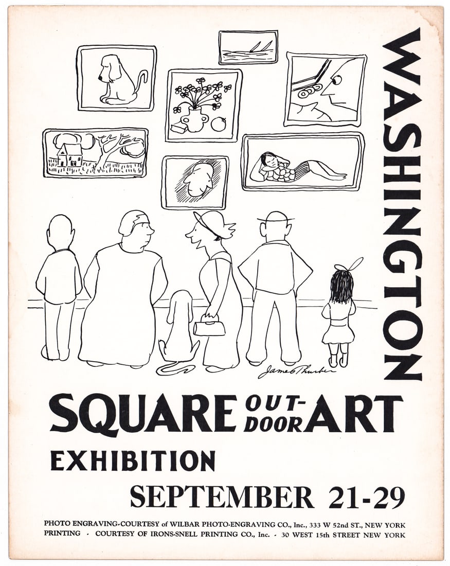 1935 James Thurber, Washington Square Broadside (1 of 2)