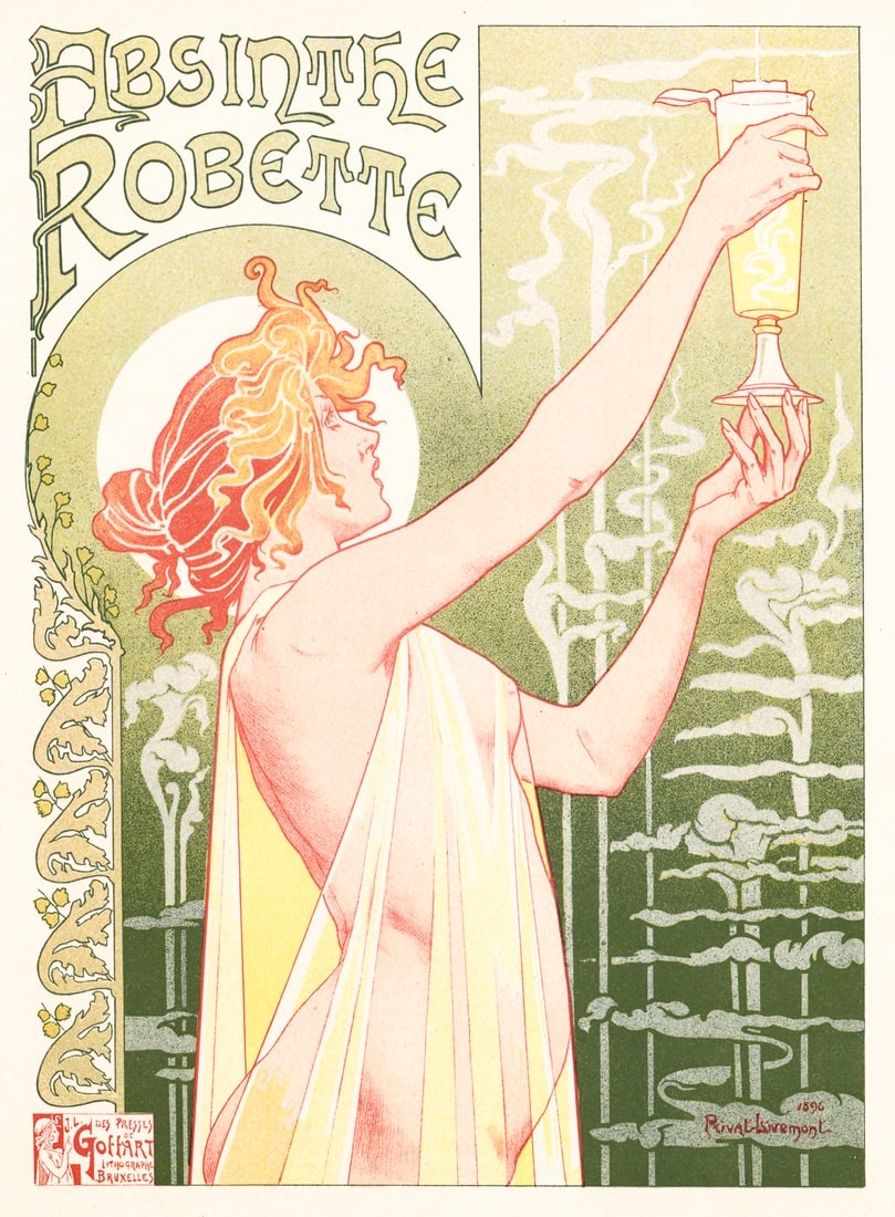 Original Litho-Privat-Livemont [Absinthe Robette] (1 of 5)