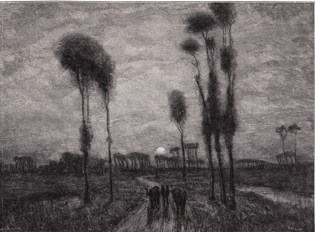 Henry Wolf AFTER H G Dearth SIGNED [Sunset] (1 of 5)