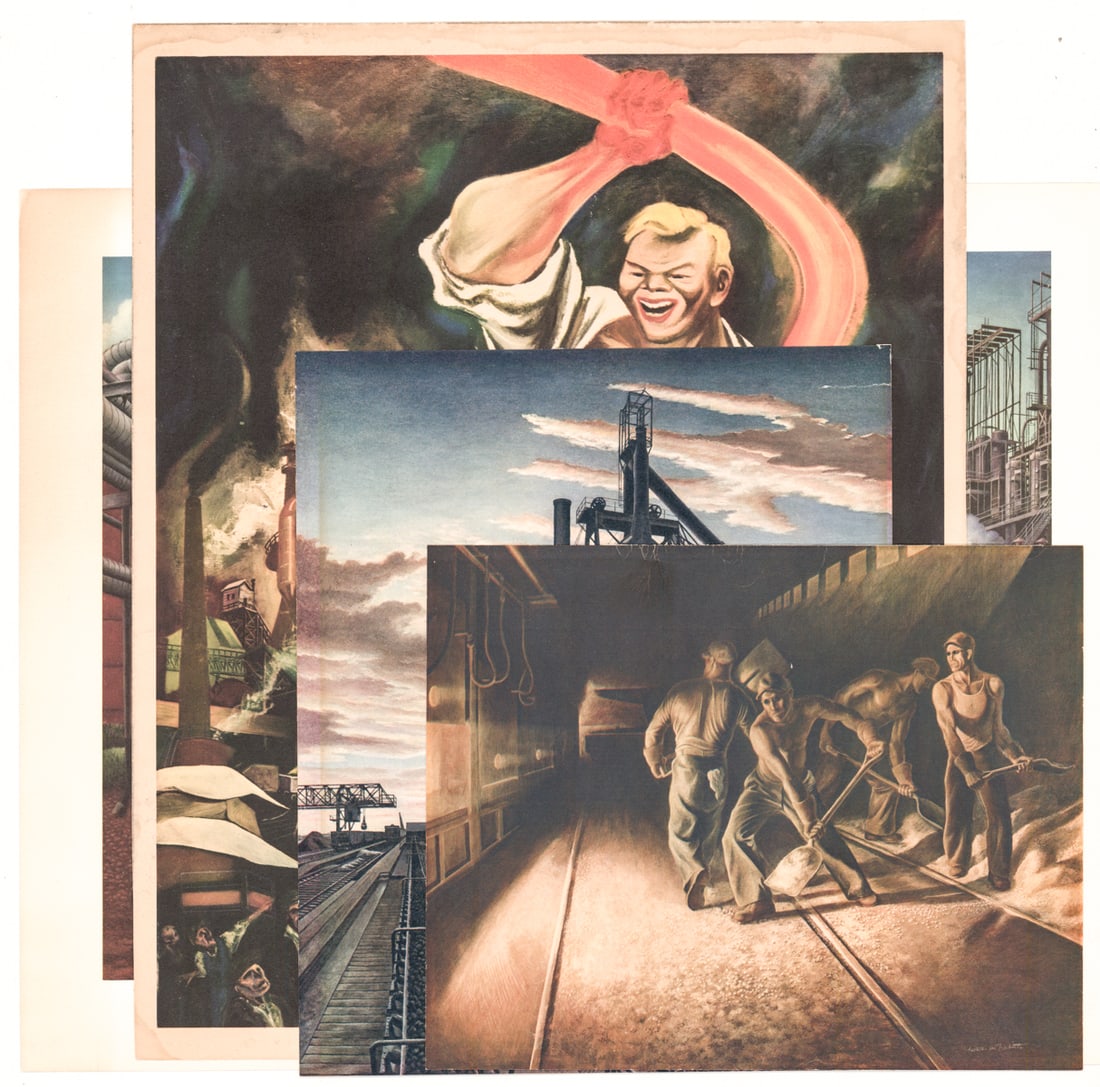Color Lithographs (4) [Joe Magarac by Gropper] (1 of 5)