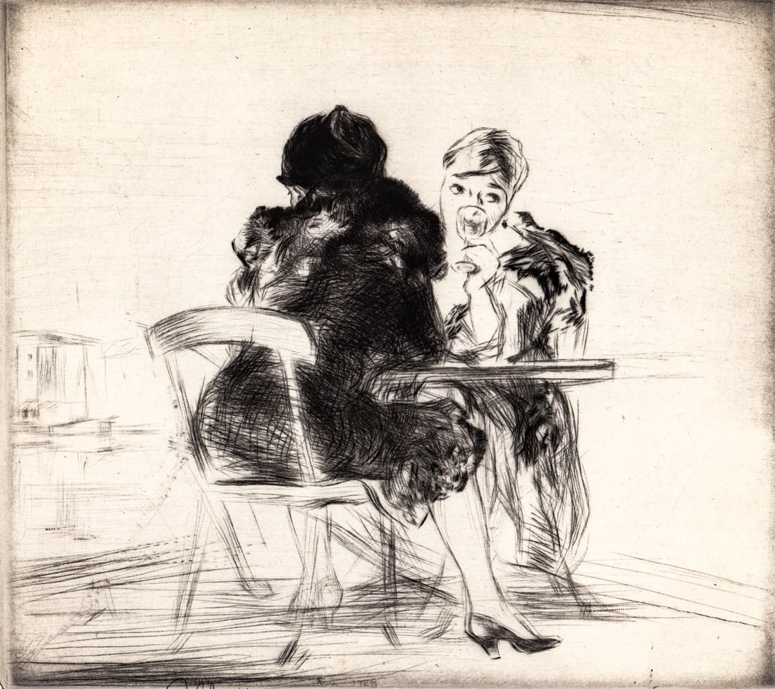 Edmund Blampied SIGNED Etching #23/100 (1 of 4)