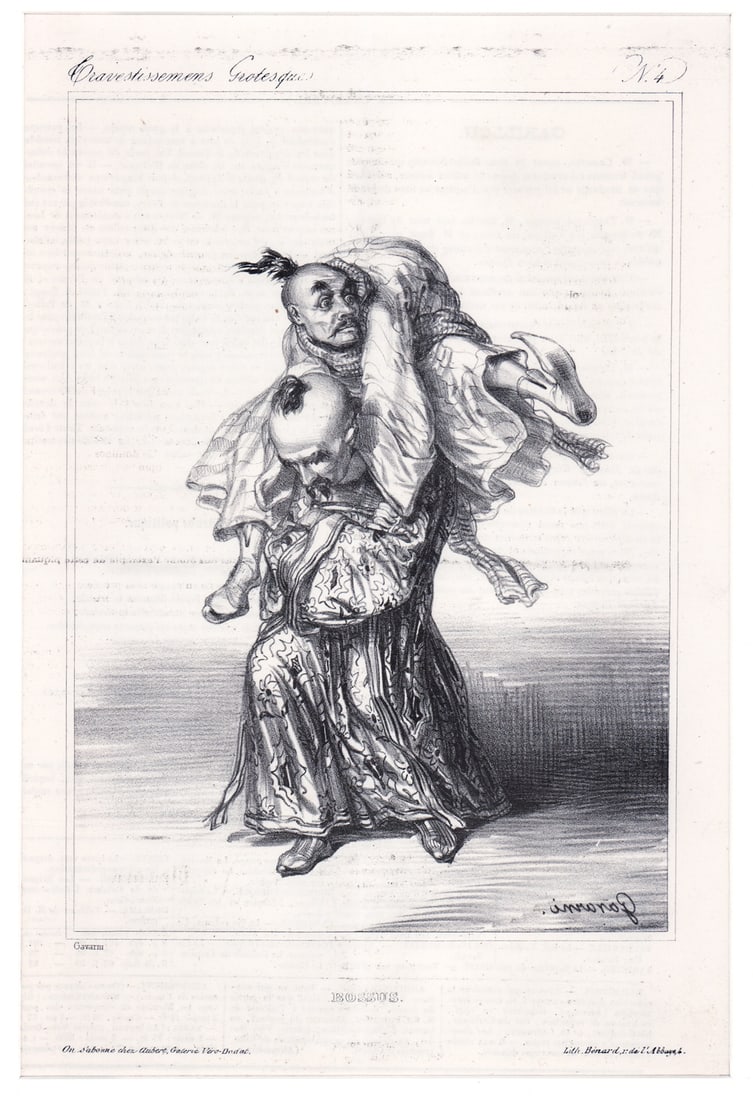 Paul Gavarni Lithograph [Le Charivari Magazine] (1 of 4)