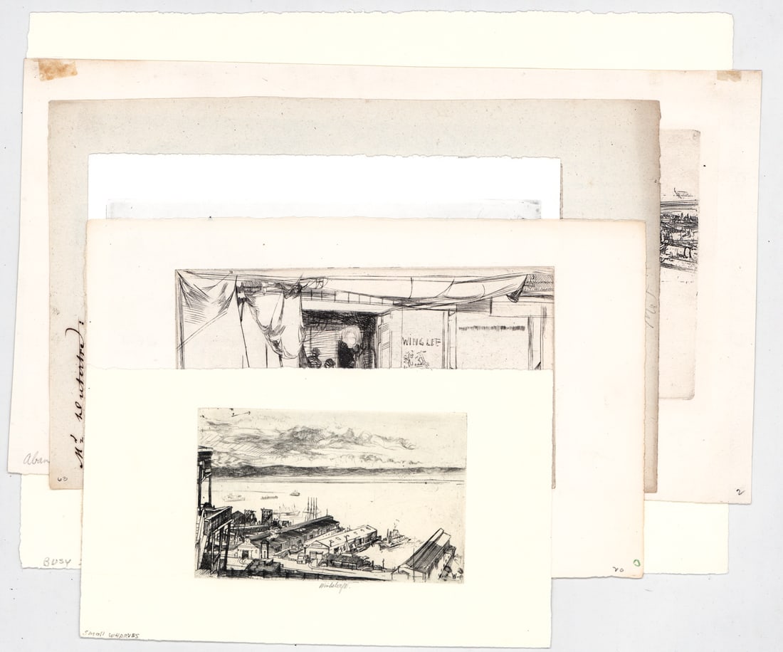 John Winkler (6) Etchings SIGNED [SF Boats] (1 of 7)