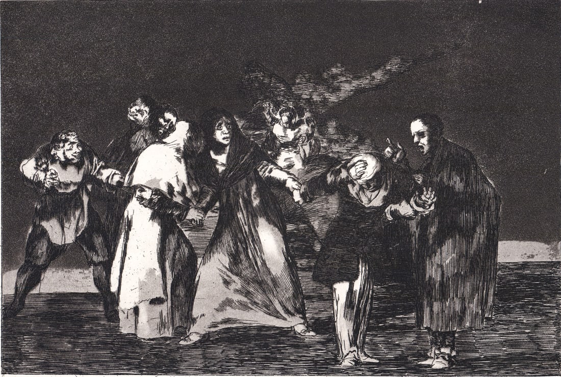 Francisco Goya 1904 Aquatint [Los Proverbios] (1 of 3)