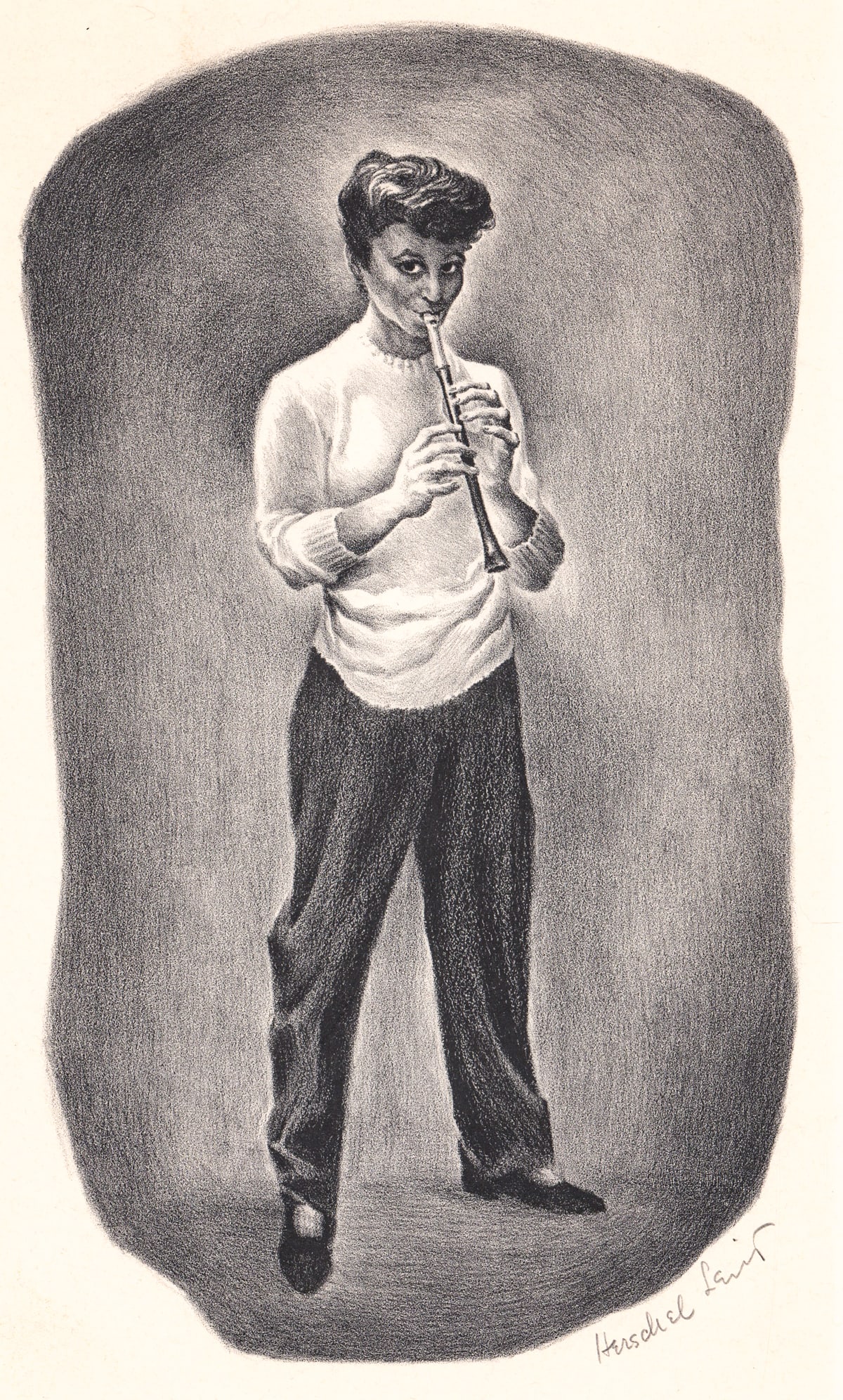 Herschel Levit SIGNED Litho 'Evy' 1945 [AAA] (1 of 5)