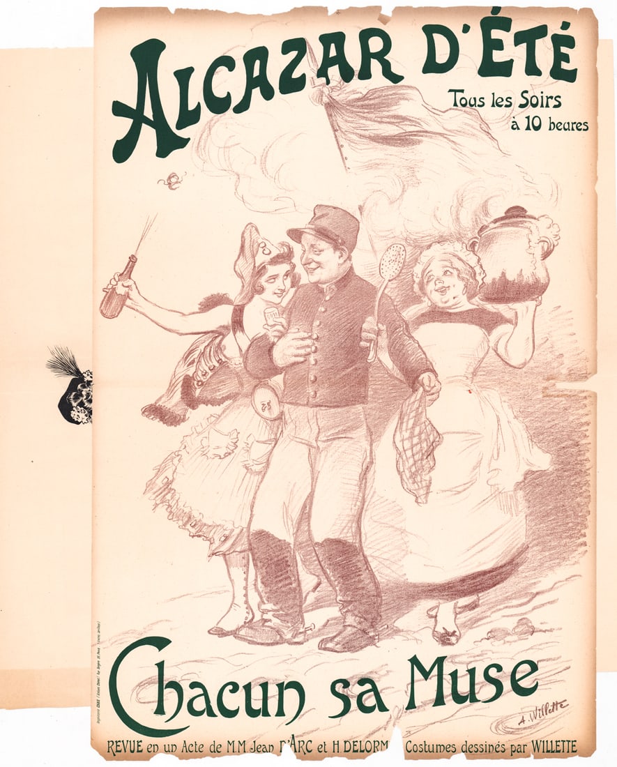 Antique (2) French Advertising Posters (1 of 3)