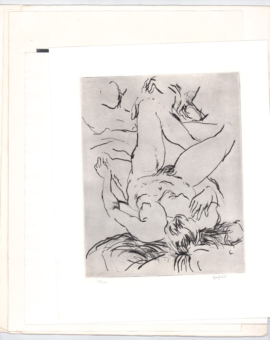 Artist SIGNED (6) Etchings [Nude] (1 of 7)