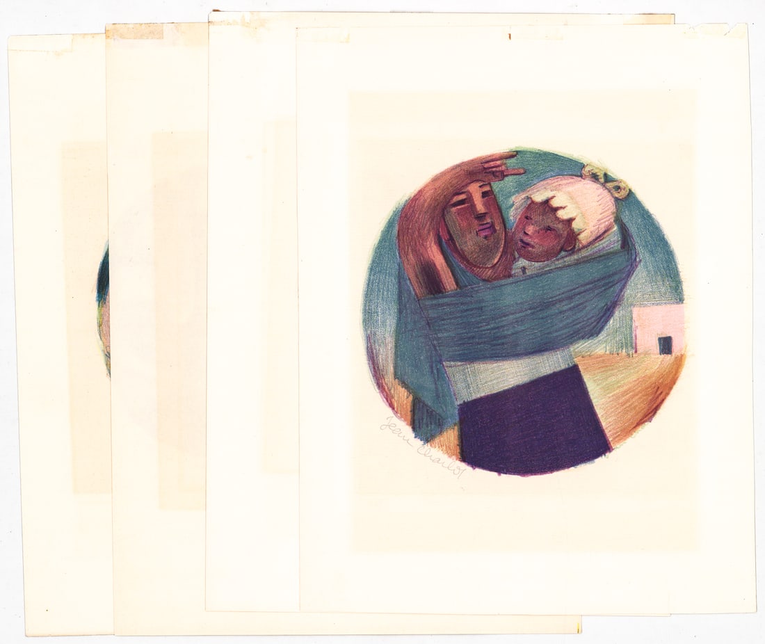 Jean Charlot (4) SIGNED Color Lithographs 1933 (1 of 5)