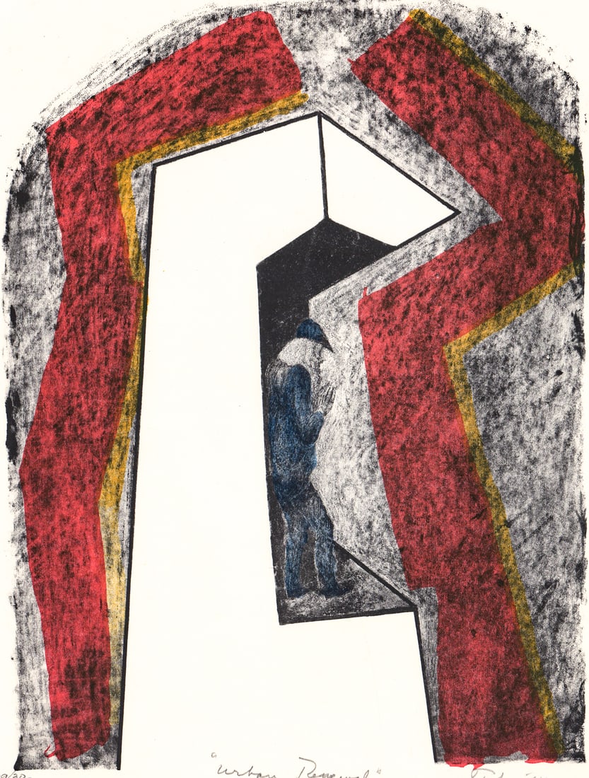Mark Tobey ''Urban Renewal'' 1964 Color Litho S/N (1 of 5)