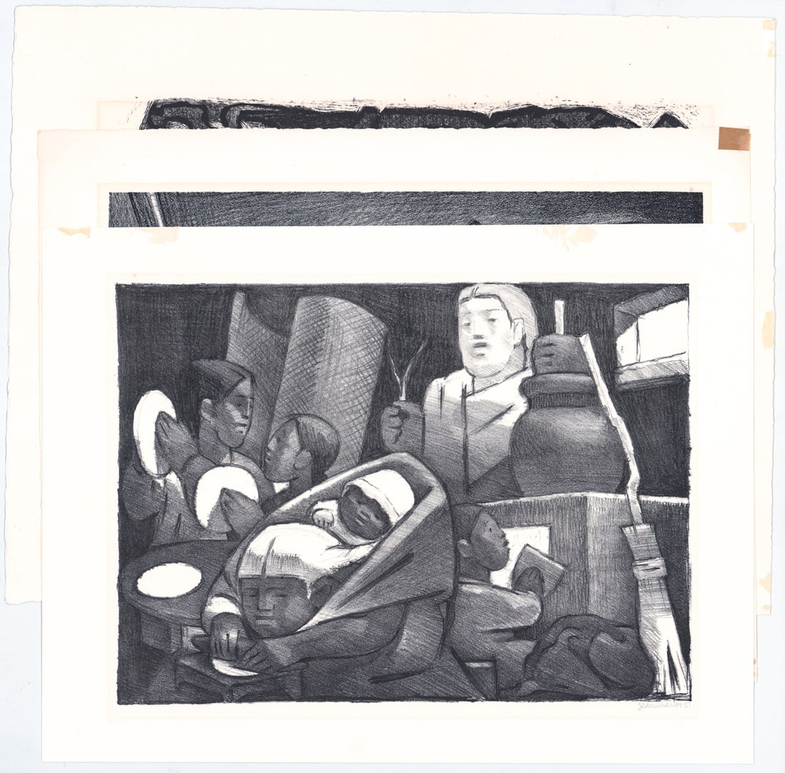 Jean Charlot (3) Lithos [2 SIGNED] (1 of 4)