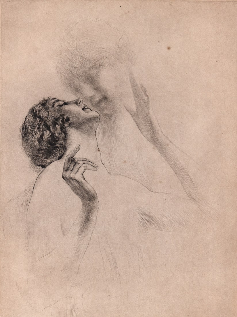 Henri Le Riche SIGNED Lithograph [Woman]: Henri Le Riche (French, 1868-1944) lithograph pencil signed lower right. Image measures 15.375 x 11.75 in. Sheet measures 19 x 14.75 in. Unframed, loose, not glued down or mounted. Print lot measures 