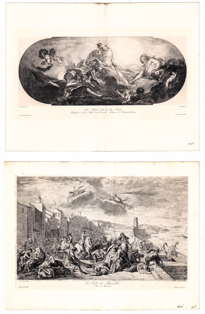 Antique (2) Prints [La Reste de Marseille] (1 of 7)