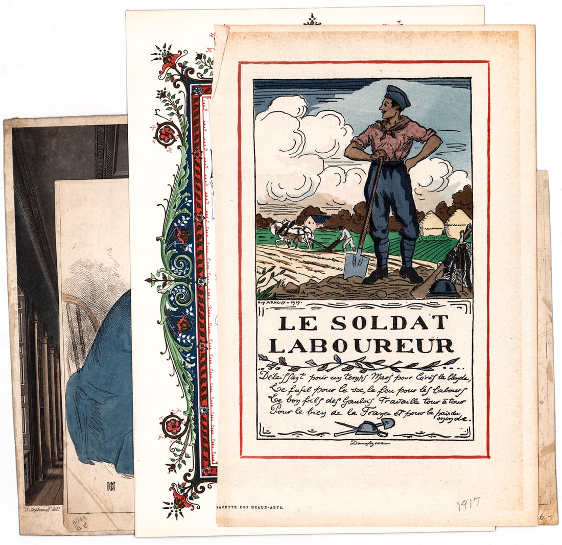 Antique (4) Prints [Kipling-Reccessional] (1 of 5)