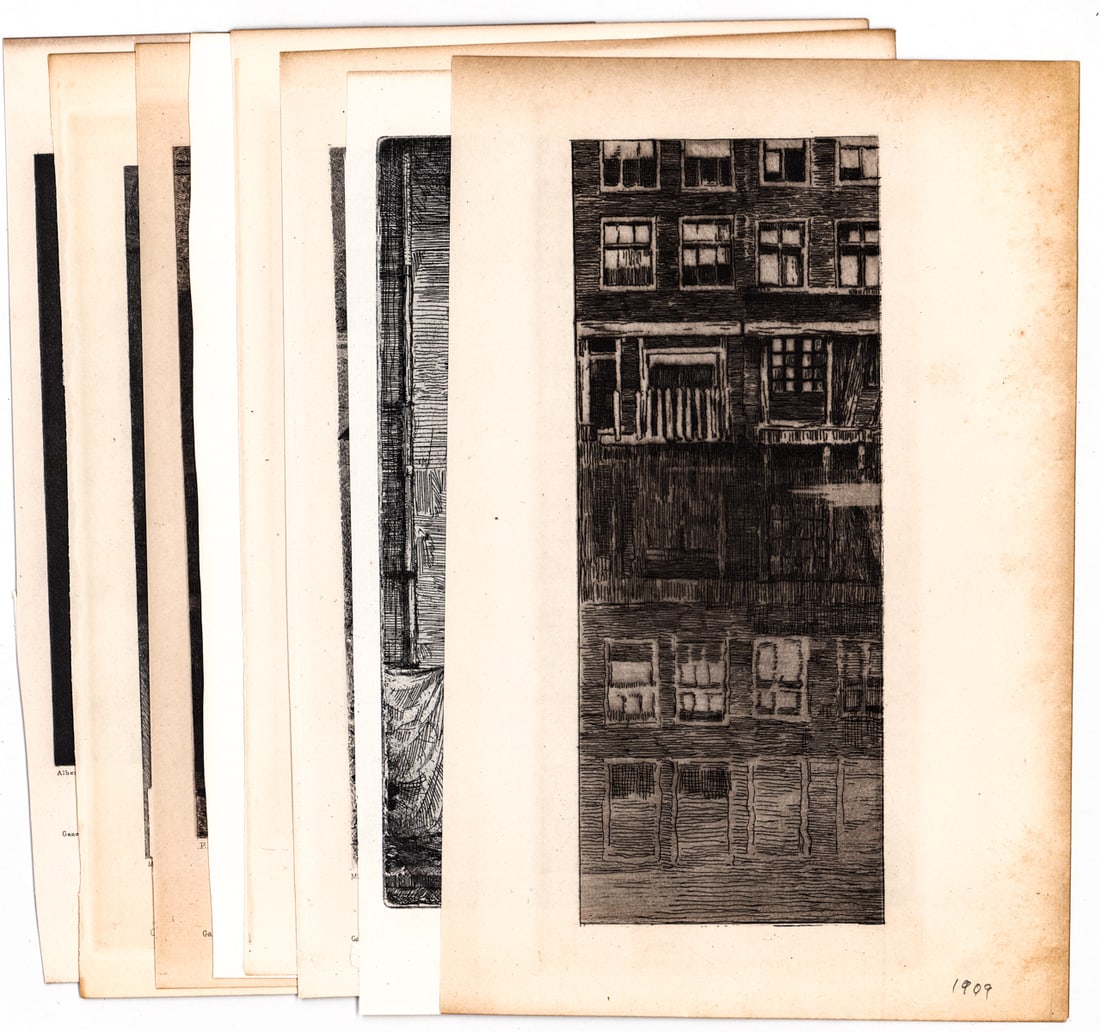 Antique (8) Prints [People]: Eight (8) antique prints. Sheets measure 10.5 x 7 in. Unframed, loose, not glued down or mounted. Print lot measures 11 in. H x 8.75 in. W x .25 in. D for shipping purposes only. The absence of a cond