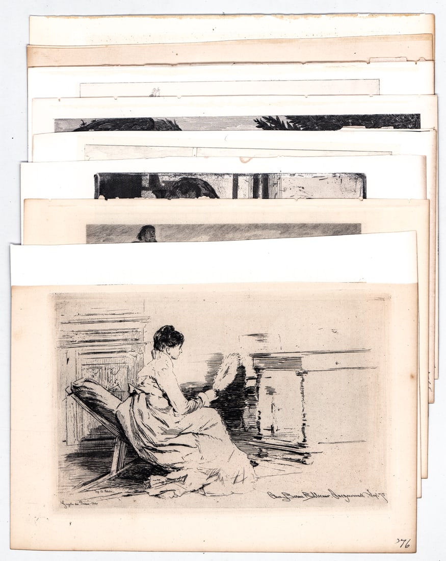 Antique (9) Prints [People] (1 of 10)