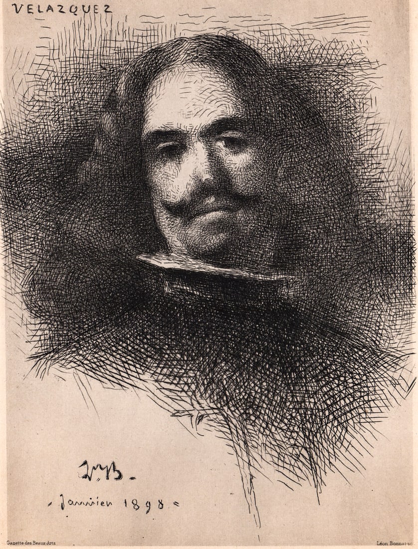 Diego Valazquez Portrait Engraving by (1 of 6)