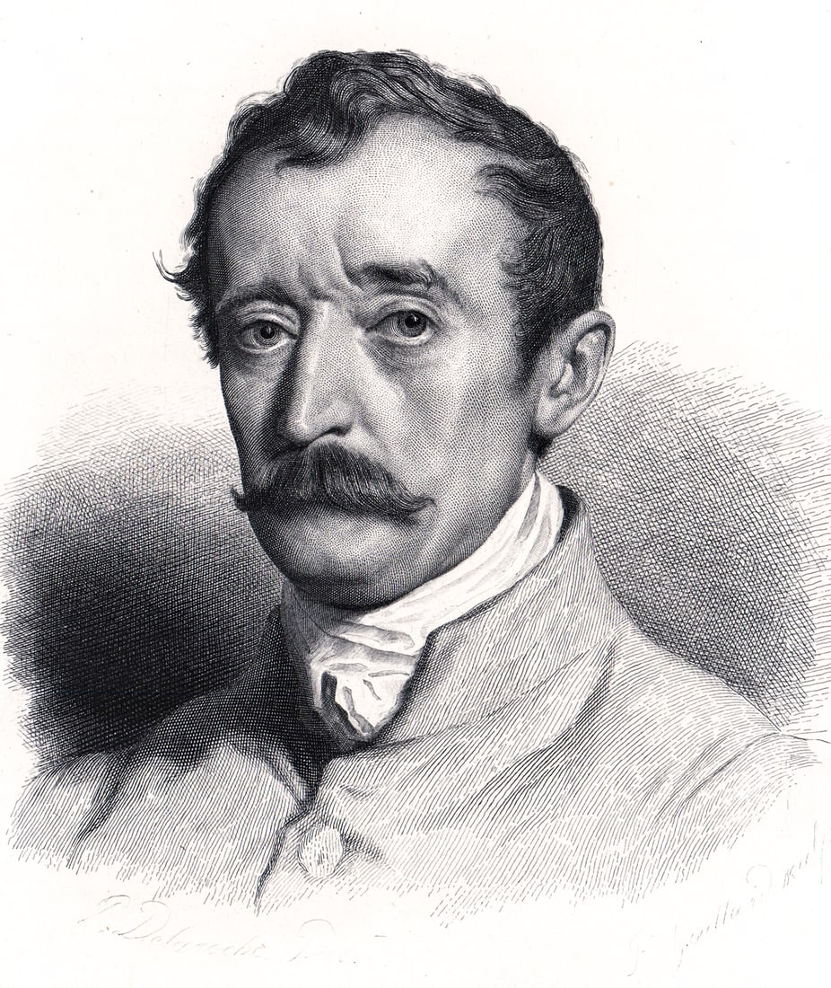 Horace Vernet Engraving by Gaillard 1860 (1 of 6)